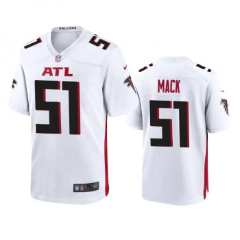 Men's Atlanta Falcons Alex Mack White 2020 Game Jersey