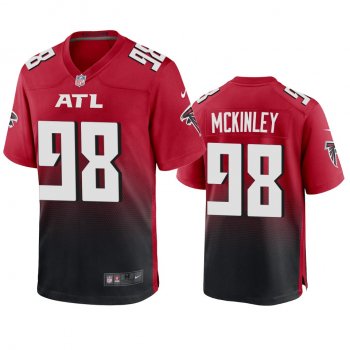 Men's Atlanta Falcons Takkarist McKinley Red 2020 Game Jersey