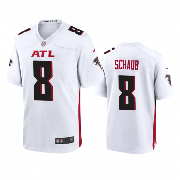 Men's Atlanta Falcons Matt Schaub White 2020 Game Jersey