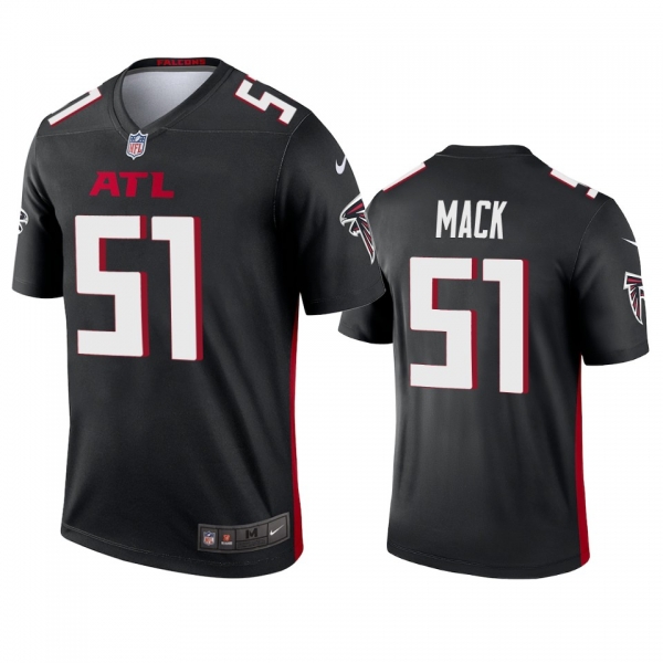 Men's Atlanta Falcons Alex Mack Black 2020 Legend Jersey