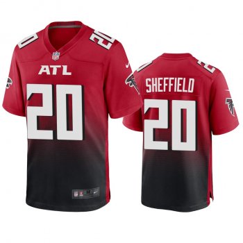 Men's Atlanta Falcons Kendall Sheffield Red 2020 Game Jersey