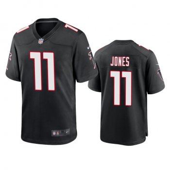 Men's Atlanta Falcons Julio Jones Black 2020 Throwback Game Jersey