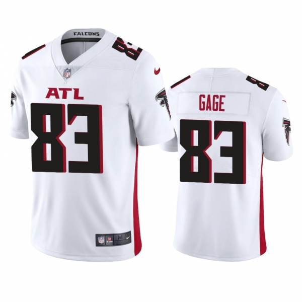 Men's Atlanta Falcons Russell Gage White 2020 Vapor Limited Jersey