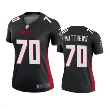 Women's Atlanta Falcons Jake Matthews Black 2020 Legend Jersey