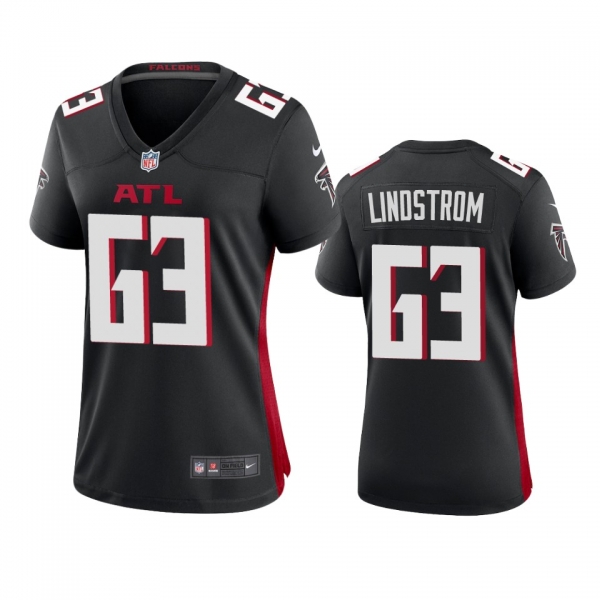 Women's Atlanta Falcons Chris Lindstrom Black 2020 Game Jersey