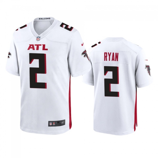 Men's Atlanta Falcons Matt Ryan White 2020 Game Jersey