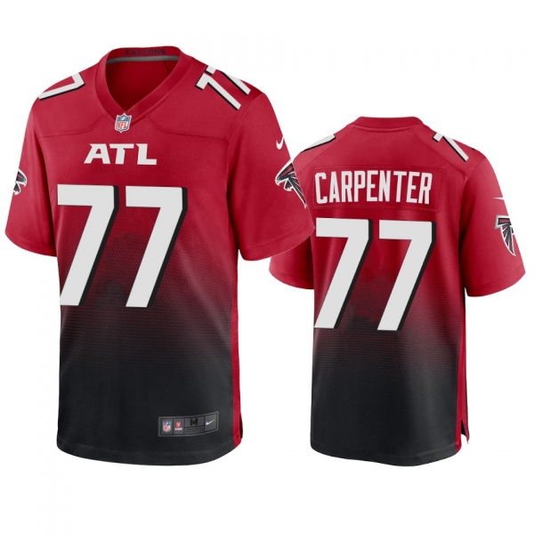 Men's Atlanta Falcons James Carpenter Red 2020 Game Jersey