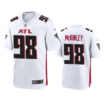 Men's Atlanta Falcons Takkarist McKinley White 2020 Game Jersey