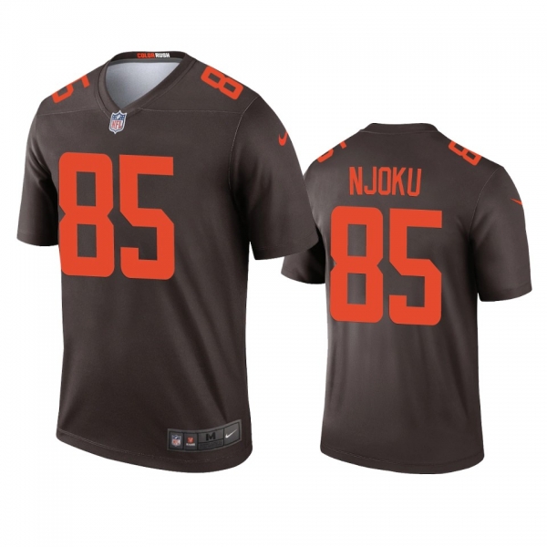 Men's Cleveland Browns David Njoku Brown 2020 Alternate Legend Jersey