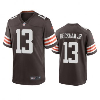 Men's Cleveland Browns Odell Beckham Jr Brown 2020 Game Jersey