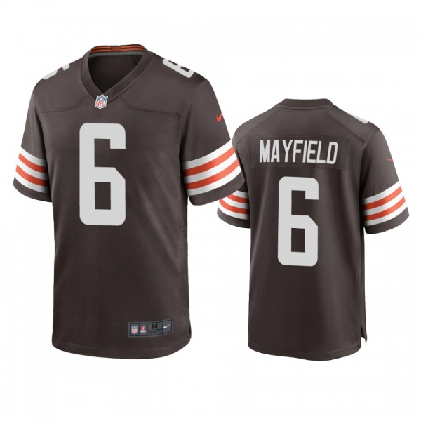 Men's Cleveland Browns Baker Mayfield Brown 2020 Game Jersey