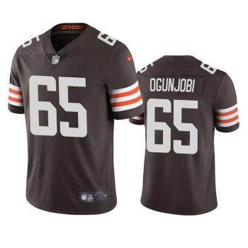 Men's Cleveland Browns Larry Ogunjobi Brown 2020 Vapor Limited Jersey