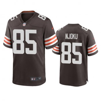 Men's Cleveland Browns David Njoku Brown 2020 Game Jersey