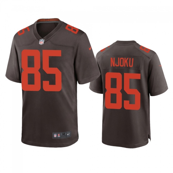 Men's Cleveland Browns David Njoku Brown 2020 Alternate Game Jersey