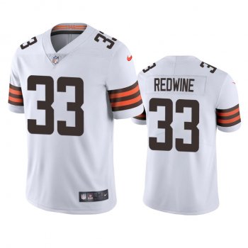 Men's Cleveland Browns Sheldrick Redwine White 2020 Vapor Limited Jersey