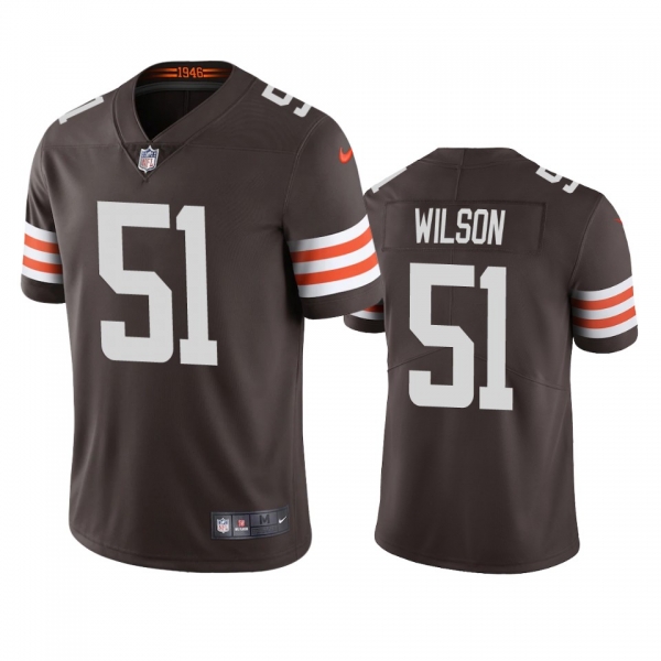 Men's Cleveland Browns Mack Wilson Brown 2020 Vapor Limited Jersey