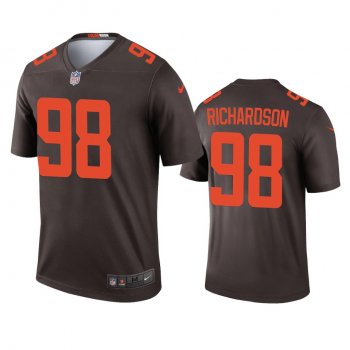 Men's Cleveland Browns Sheldon Richardson Brown 2020 Alternate Legend Jersey