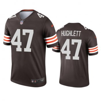 Men's Cleveland Browns Charley Hughlett Brown 2020 Legend Jersey