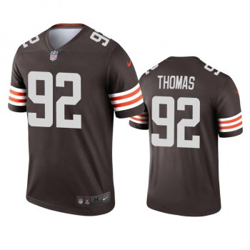 Men's Cleveland Browns Chad Thomas Brown 2020 Legend Jersey