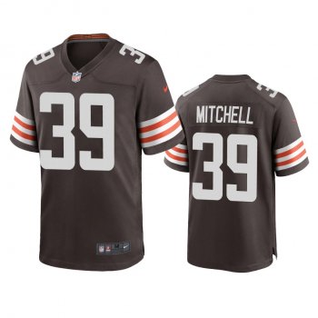 Men's Cleveland Browns Terrance Mitchell Brown 2020 Game Jersey