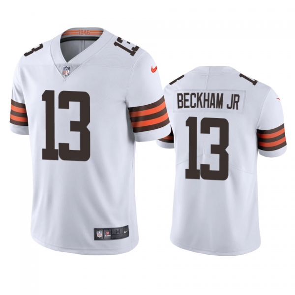 Men's Cleveland Browns Odell Beckham Jr White 2020 Vapor Limited Jersey