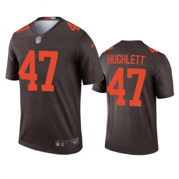 Men's Cleveland Browns Charley Hughlett Brown 2020 Alternate Legend Jersey