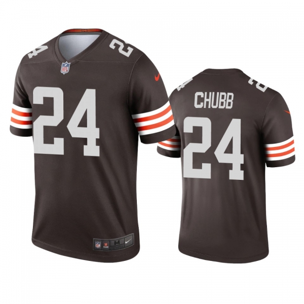 Men's Cleveland Browns Nick Chubb Brown 2020 Legend Jersey