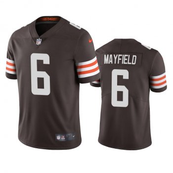 Men's Cleveland Browns Baker Mayfield Brown 2020 Vapor Limited Jersey