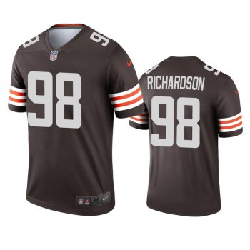 Men's Cleveland Browns Sheldon Richardson Brown 2020 Legend Jersey