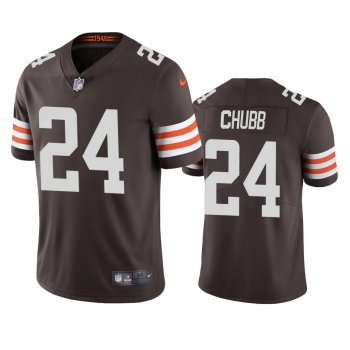 Men's Cleveland Browns Nick Chubb Brown 2020 Vapor Limited Jersey