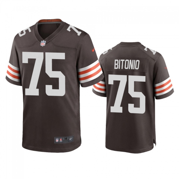 Men's Cleveland Browns Joel Bitonio Brown 2020 Game Jersey