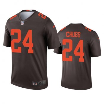 Men's Cleveland Browns Nick Chubb Brown 2020 Alternate Legend Jersey