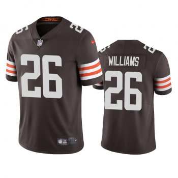 Men's Cleveland Browns Greedy Williams Brown 2020 Vapor Limited Jersey