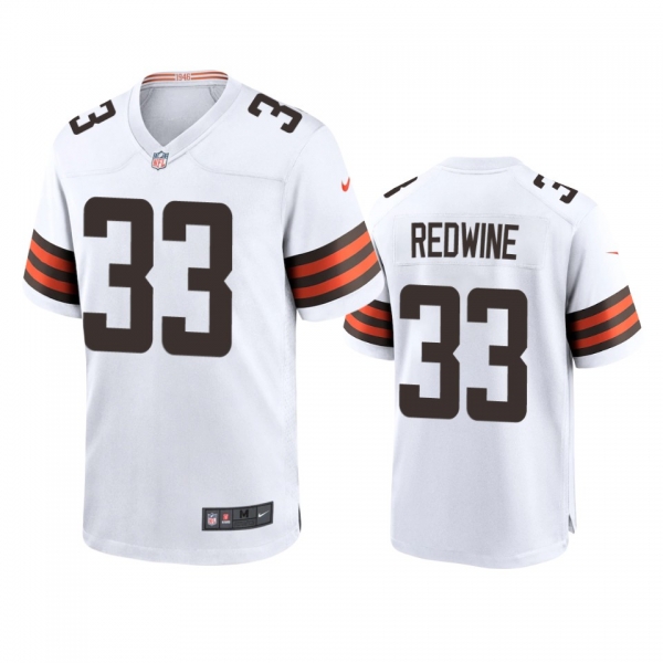 Men's Cleveland Browns Sheldrick Redwine White 2020 Game Jersey