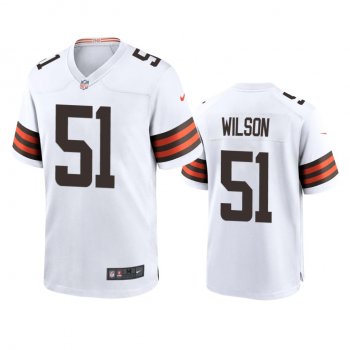 Men's Cleveland Browns Mack Wilson White 2020 Game Jersey