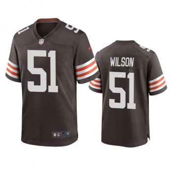 Men's Cleveland Browns Mack Wilson Brown 2020 Game Jersey