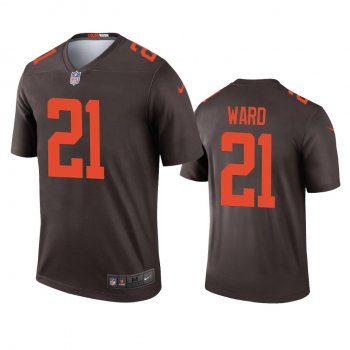 Men's Cleveland Browns Denzel Ward Brown 2020 Alternate Legend Jersey