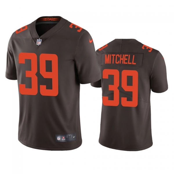 Men's Cleveland Browns Terrance Mitchell Brown 2020 Alternate Vapor Limited Jersey