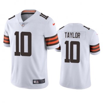 Men's Cleveland Browns Taywan Taylor White 2020 Vapor Limited Jersey