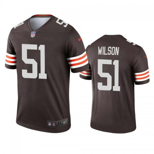 Men's Cleveland Browns Mack Wilson Brown 2020 Legend Jersey