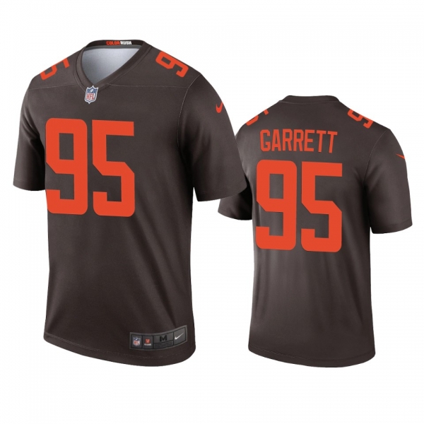 Men's Cleveland Browns Myles Garrett Brown 2020 Alternate Legend Jersey