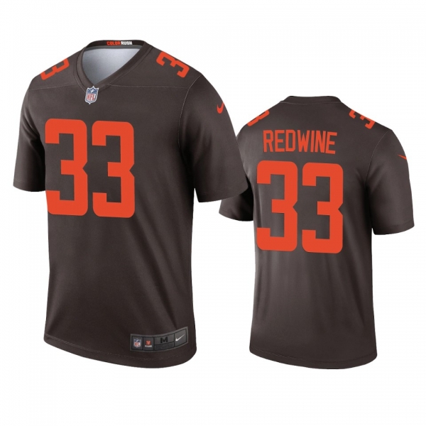 Men's Cleveland Browns Sheldrick Redwine Brown 2020 Alternate Legend Jersey