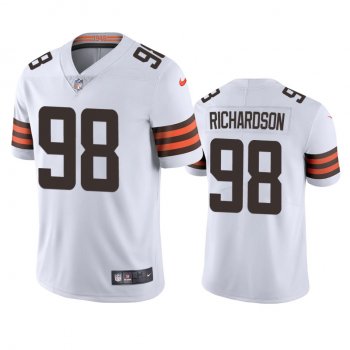 Men's Cleveland Browns Sheldon Richardson White 2020 Vapor Limited Jersey