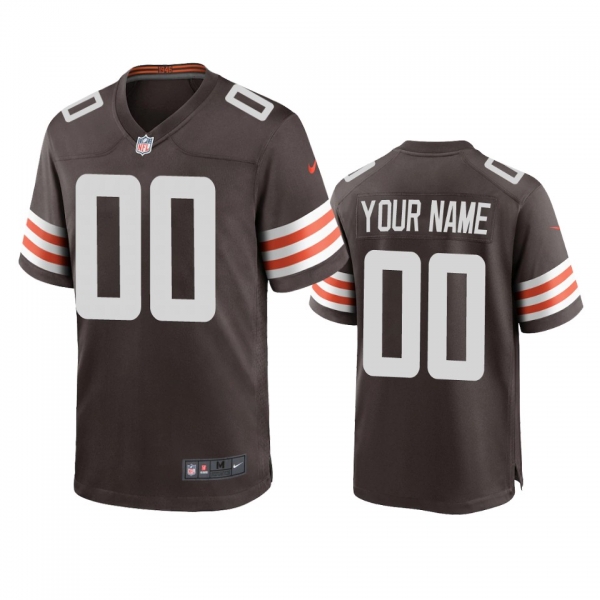 Men's Cleveland Browns Custom Brown 2020 Game Jersey