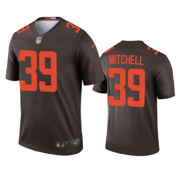 Men's Cleveland Browns Terrance Mitchell Brown 2020 Alternate Legend Jersey