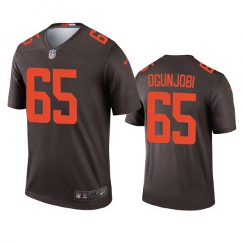 Men's Cleveland Browns Larry Ogunjobi Brown 2020 Alternate Legend Jersey