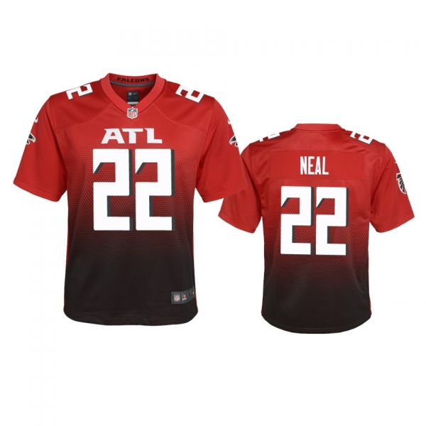 Youth Atlanta Falcons Keanu Neal Red 2020 2nd Alternate Game Jersey