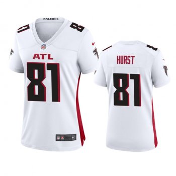 Women's Atlanta Falcons Hayden Hurst White 2020 Game Jersey