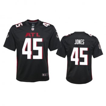 Youth Atlanta Falcons Deion Jones Black 2020 Game Jersey