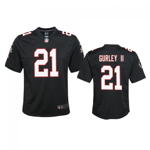 Youth Atlanta Falcons Todd Gurley II Black 2020 Throwback Game Jersey